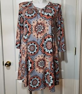 My Boutique Floral Knee-Lenght Dress